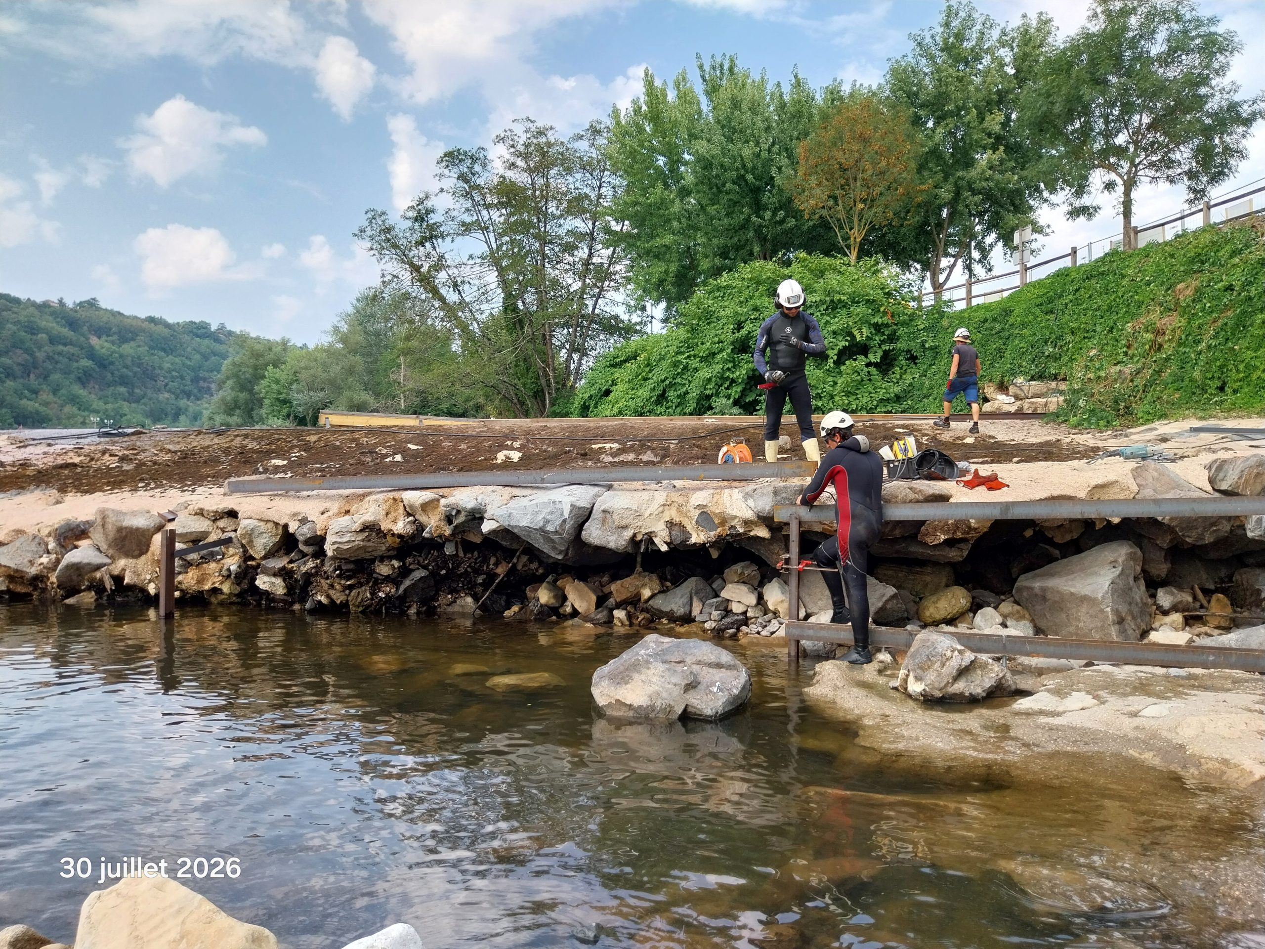 La SHEM procède à des travaux de réfection du barrage de Capdenac