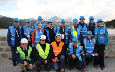 Le 41e Congrès de l’ANEM : visite d’élus au barrage des Bouillouses