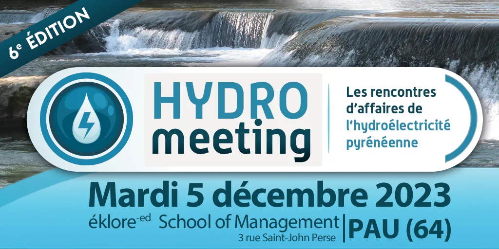 Rendez-vous à Hydromeeting le 5 décembre à #Pau