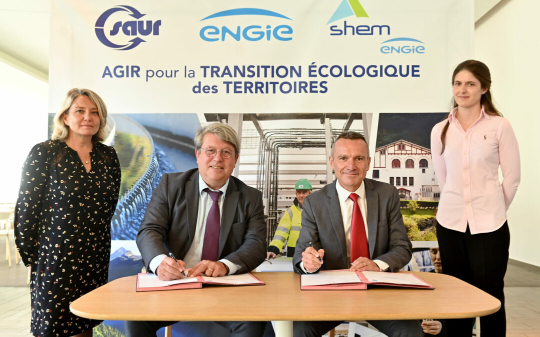 AGIR POUR LA TRANSITION ÉCOLOGIQUE : SAUR SIGNE UN CONTRAT MAJEUR AVEC LA SHEM ET ENGIE POUR ATTEINDRE L’OBJECTIF DE 100 % D’ENERGIE RENOUVELABLE À HORIZON 2022